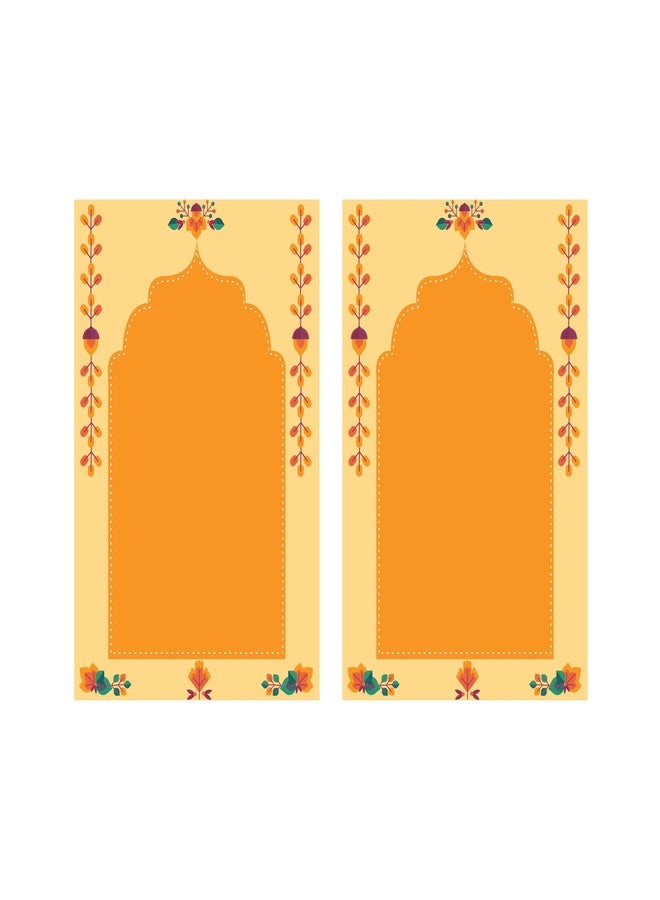 LET'S DIY Pack of 2 MDF Wooden Plain Jharokha Base - MDF Cutout for DIY Art and Craft Wall Hanging Decorations - Image 4